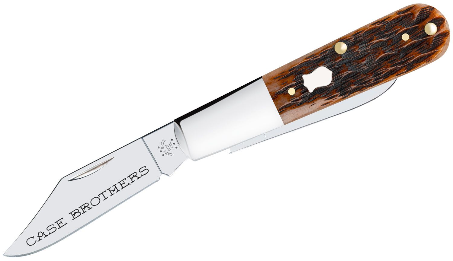 Case Russell Jigged Brown Bone Case Brothers Barlow Pocket Knife #79413 Case Russell Jigged Brown Bone Case Brothers Barlow Pocket Knife #79413