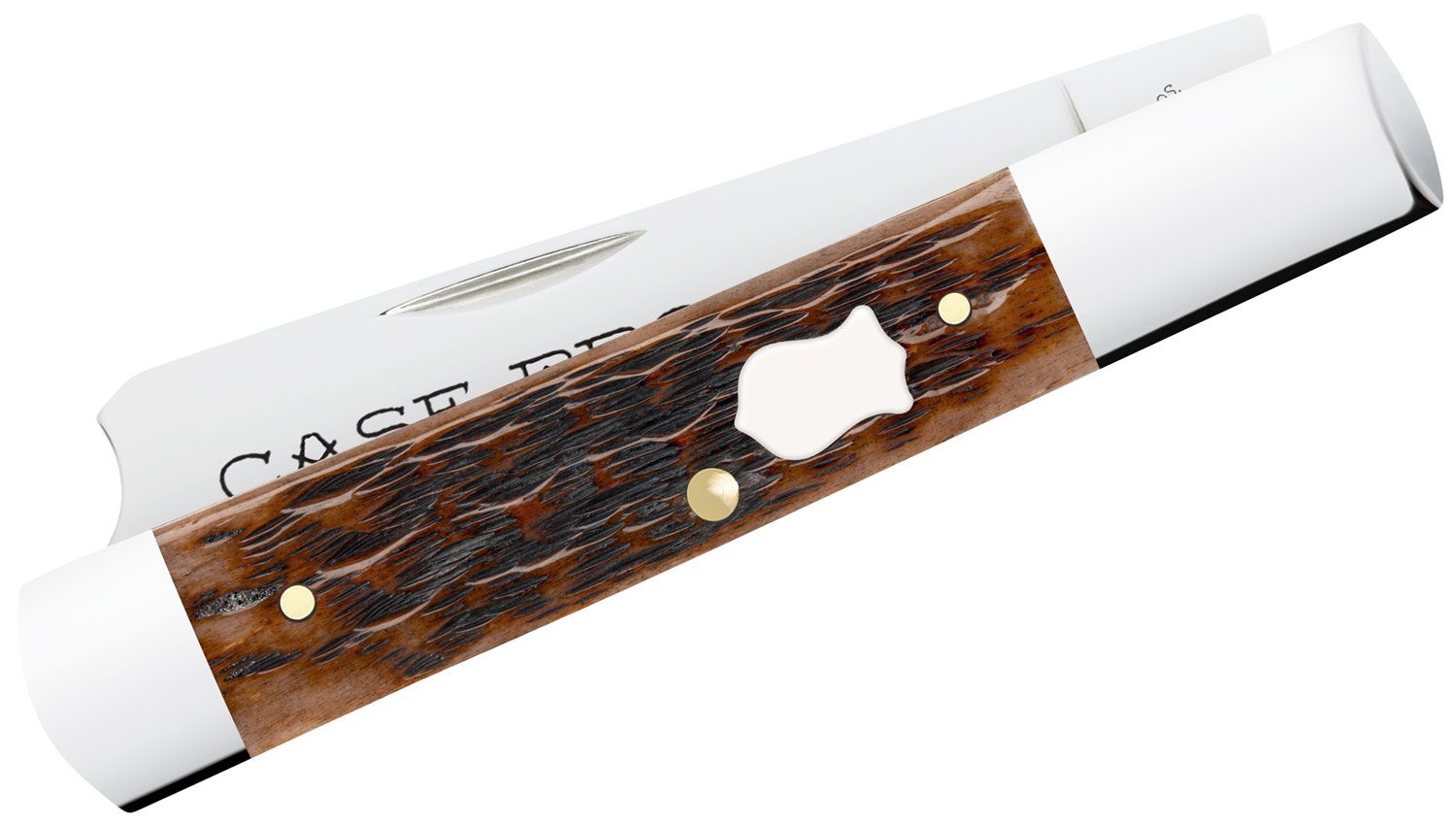 Case Russell Jigged Brown Bone Case Brothers Razor Pocket Knife #79417 Case Russell Jigged Brown Bone Case Brothers Razor Pocket Knife #79417