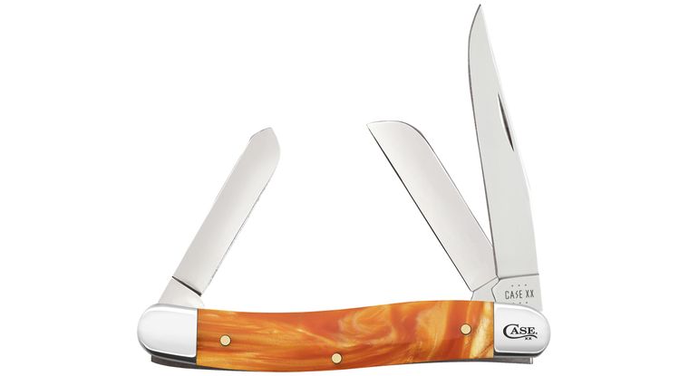 Case Smooth Copper Kirinite Medium Stockman Pocket Knife #35301 Case Smooth Copper Kirinite Medium Stockman Pocket Knife #35301