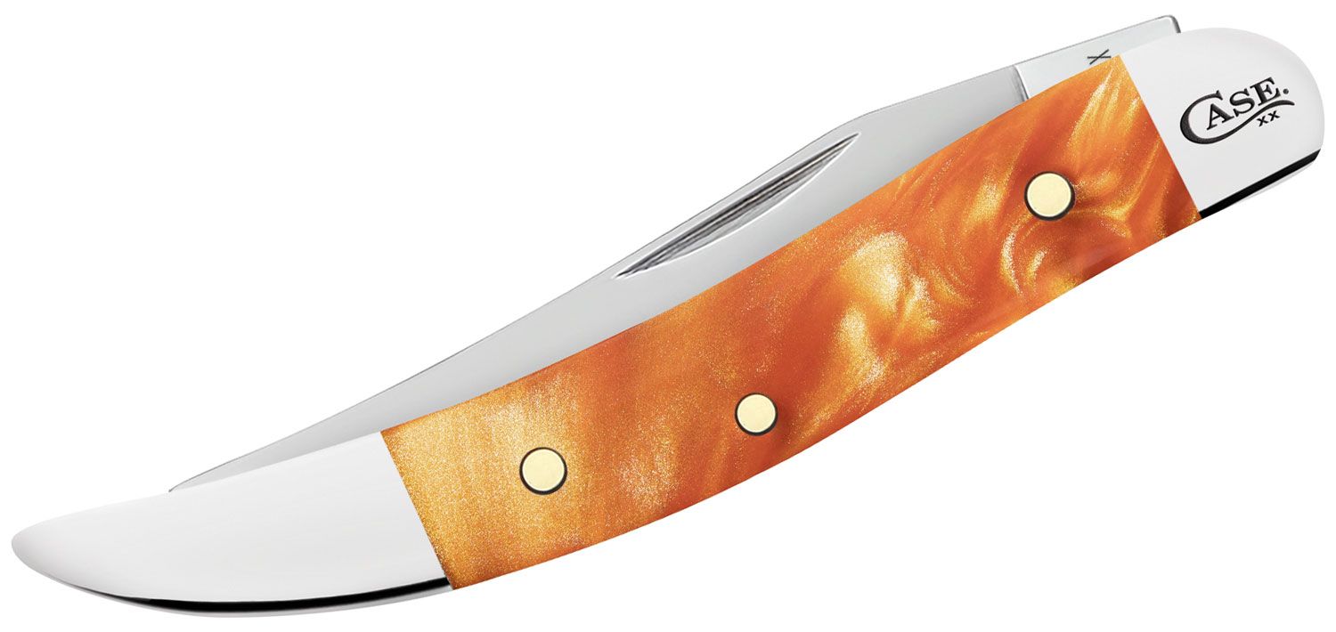 Case Smooth Copper Kirinite Small Texas Toothpick Pocket Knife #35304