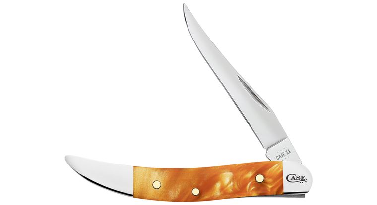 Case Smooth Copper Kirinite Small Texas Toothpick Pocket Knife #35304 Case Smooth Copper Kirinite Small Texas Toothpick Pocket Knife #35304