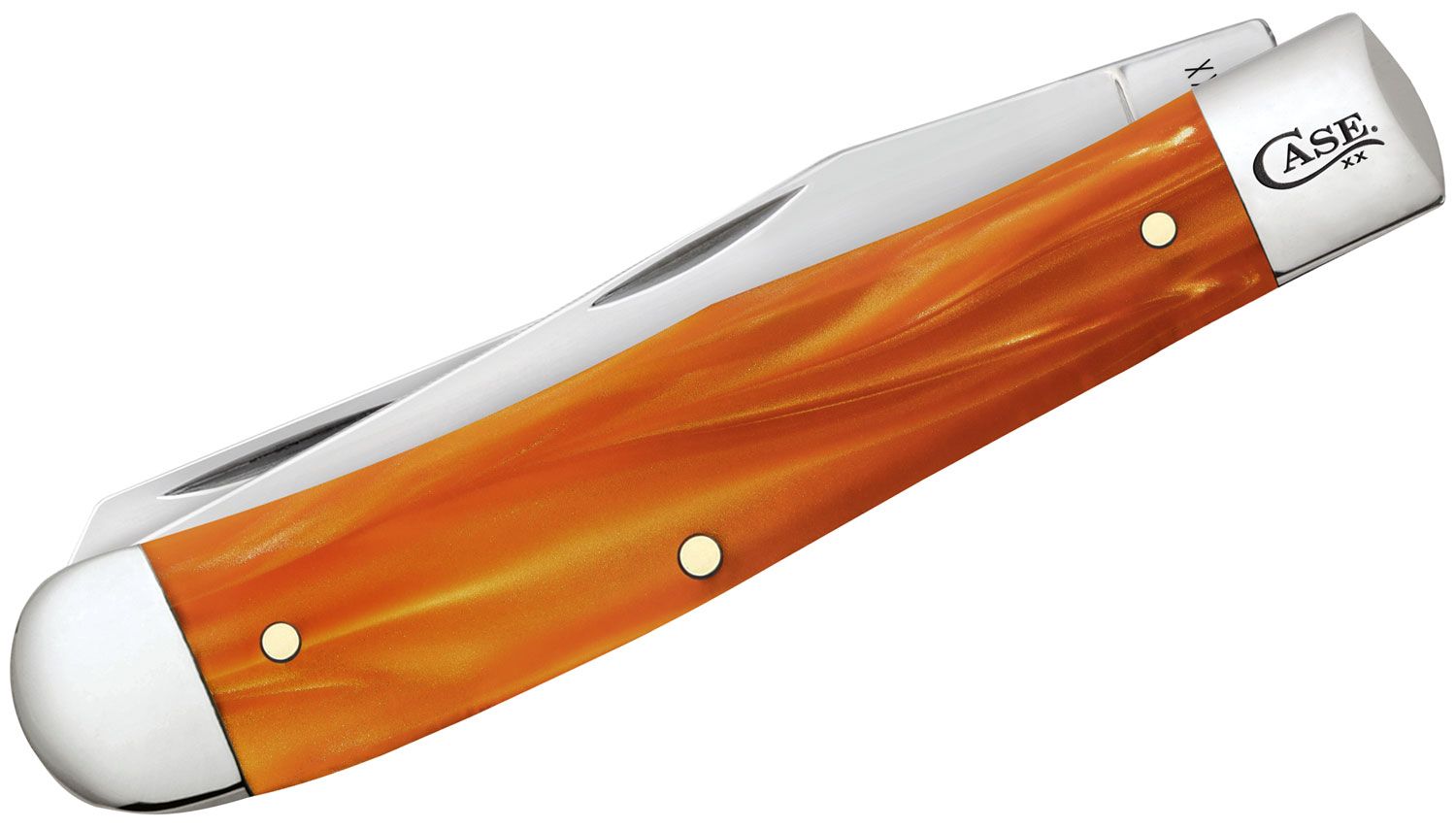 Case Smooth Copper Kirinite Trapper Pocket Knife #35300 Case Smooth Copper Kirinite Trapper Pocket Knife #35300