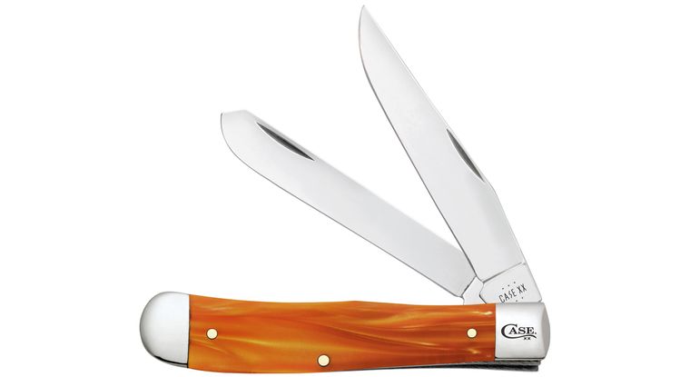 Case Smooth Copper Kirinite Trapper Pocket Knife #35300 Case Smooth Copper Kirinite Trapper Pocket Knife #35300