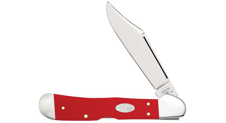 Case Smooth Red Synthetic CopperLock Pocket Knife #56984 Case Smooth Red Synthetic CopperLock Pocket Knife #56984
