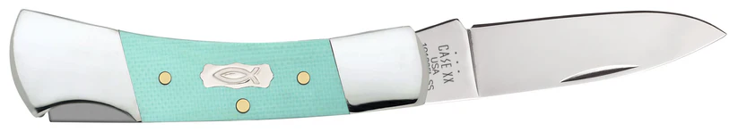 Case Smooth Seafoam Green G-10 Lockback Knife #18106 Case Smooth Seafoam Green G-10 Lockback Knife #18106