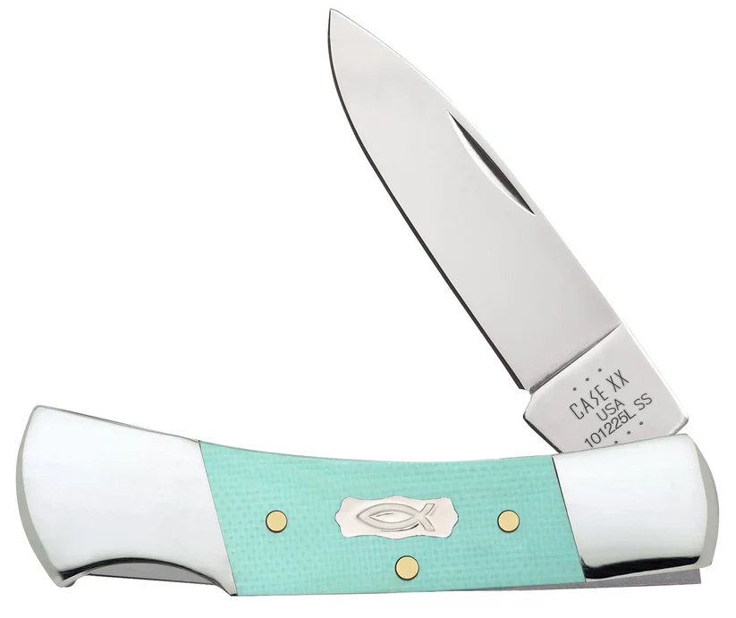 Case Smooth Seafoam Green G-10 Lockback Knife #18106 Case Smooth Seafoam Green G-10 Lockback Knife #18106