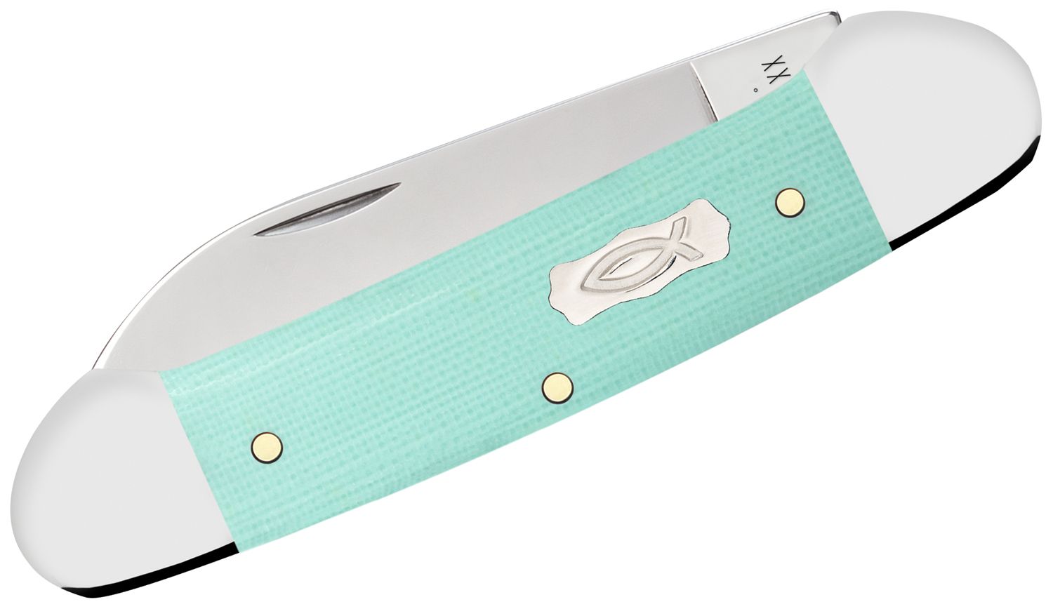 Case Smooth Seafoam Green G10 Canoe #18103 Case Smooth Seafoam Green G10 Canoe #18103