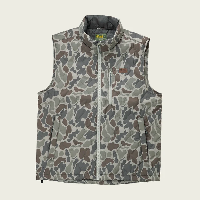 DARK GREEN MALLARD CAMO MWJ16 Marsh Wear Barnwell Puff Vest #MWJ16