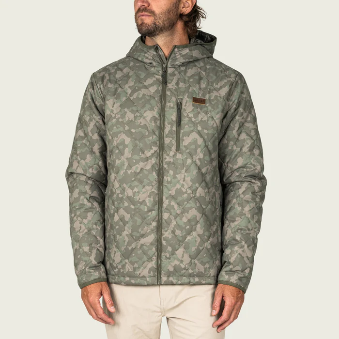 FOSSIL FOXHOLE CAMO MWJ15 Marsh Wear Barnell Puff Jacket #MWJ15