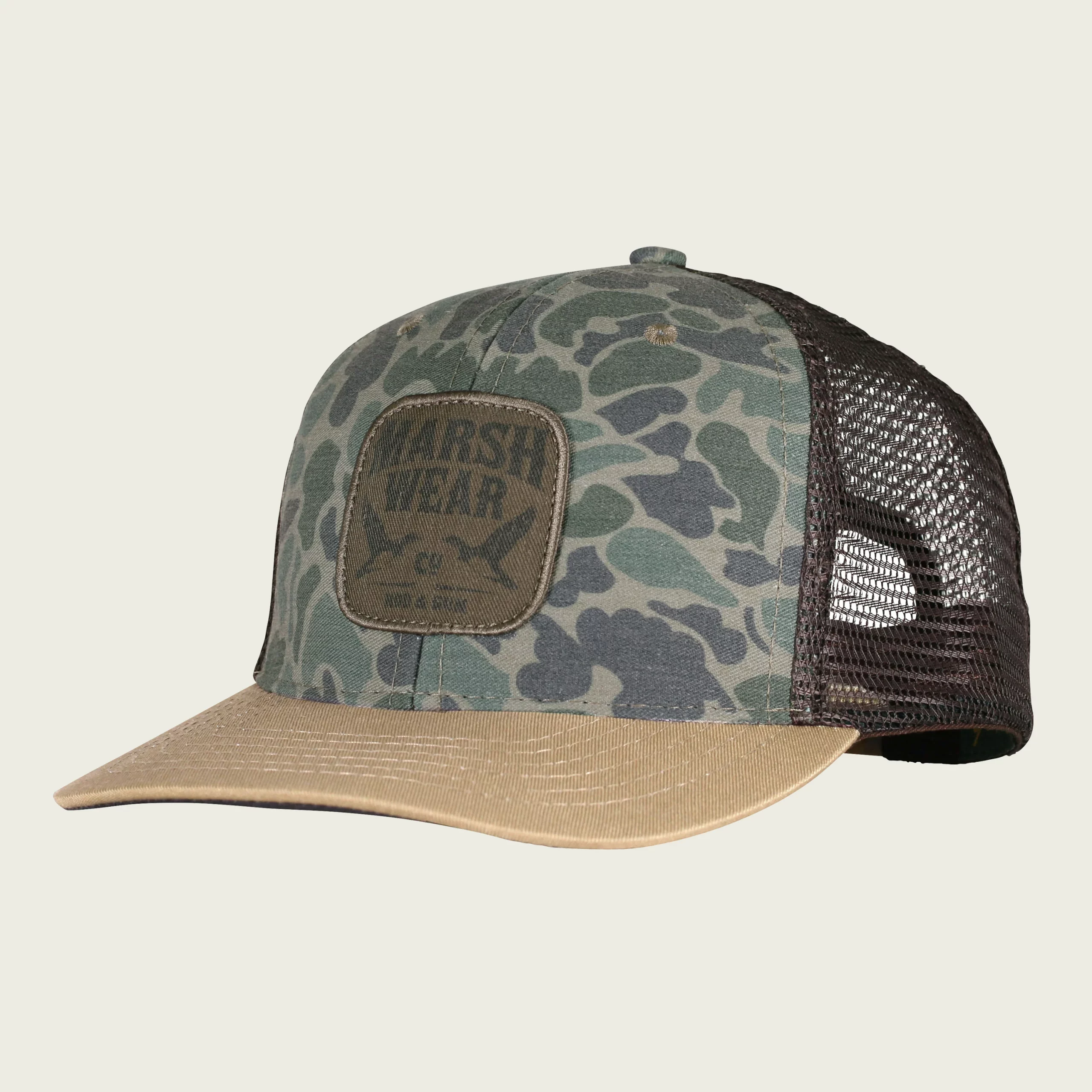 GREEN CAMO MWC1022 Marsh Wear Daffy Trucker Hat #MWC1022