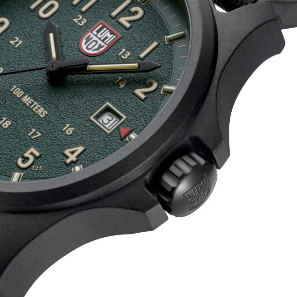 Luminox Atacama Field Green Dial Black Rubber Strap Watch #XL.1977 Luminox Atacama Field Green Dial Black Rubber Strap Watch #XL.1977
