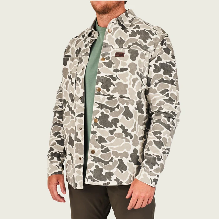STONE MALLARD CAMO MWJ09 Marsh Wear Delano Shacket #MWJ09