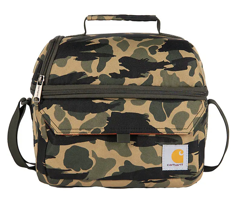 Carhartt Insulated 12 Can Two Compartment Lunch Cooler - Blnd Duck Camo #B0000546 Carhartt Insulated 12 Can Two Compartment Lunch Cooler - Blnd Duck Camo #B0000546