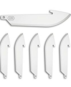 Outdoor Edge 2.2" RazorSafe 6 Pack Replacement Drop Point Blades #RR22-6C