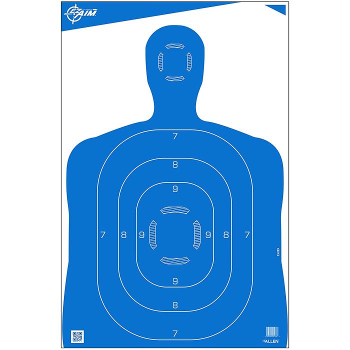 Allen EZ Aim Paper Silhouette Target 4 Pack #15331 Allen EZ Aim Paper Silhouette Target 4 Pack #15331