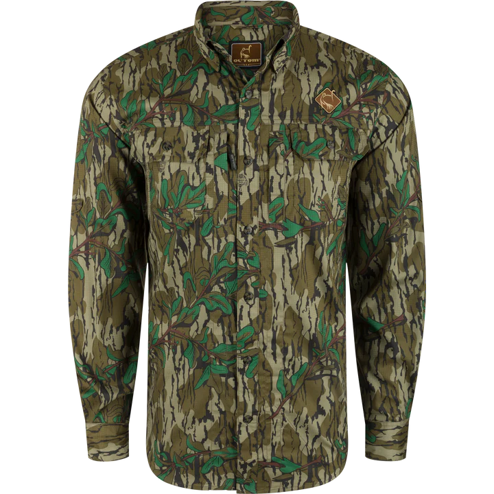 Drake Men's Camo Wingshooter Trey Shirt Drake Men's Camo Wingshooter Trey Shirt