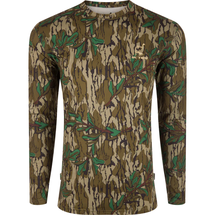Drake Performance Camo Long Sleeve Crew #OT1505 Drake Performance Camo Long Sleeve Crew #OT1505