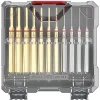 Real Avid Accu-Punch Standard Pin Punch 11-Piece Set Brass And Steel #AVAPK-B