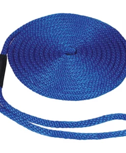 SeaSense Multi-Filament Pre-Spliced Solid Braid Dock Line With Chafe Guard - Blue #50013109