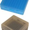 MTM Molded Products Company 100 RD Pistol Flip Top Clear Blue #P-100-9-24