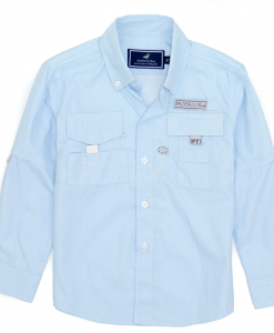 Properly Tied Toddler Boys Performance Fishing Shirt - Seafoam #LDW3000