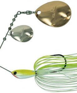 Duckett Fishing BD Water Slash Double Colorado Spinnerbait 1/2oz - White Chartreuse #MXWSDC1/2-WC