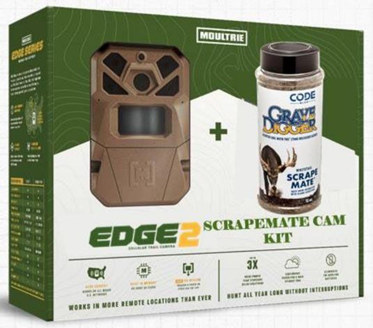 Moultrie Edge 2 Camera + Code Blue Grave Digger Scrapemate Cam Kit #MMC-14221 Moultrie Edge 2 Camera + Code Blue Grave Digger Scrapemate Cam Kit #MMC-14221