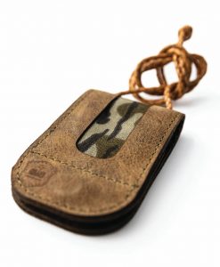 Rolling Thunder Leather Turkey Call Wallet With Mossy Oak Bottomland In-Lay #LG-006