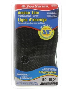 SeaSense Solid Braid Multi-Filament Polypropylene Anchor Line - Black #50013058