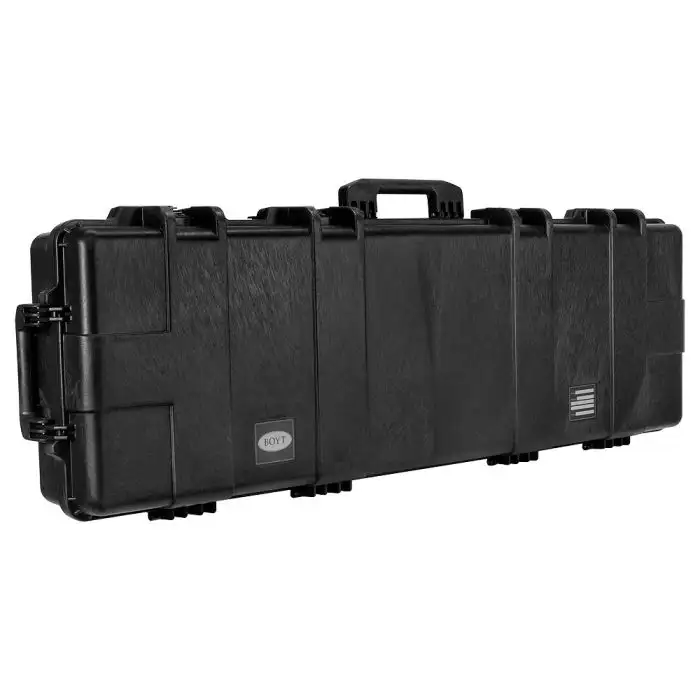 Boyt H51 Double Rifle Case With Solid Foam Insert And Wheels #40062 Boyt H51 Double Rifle Case With Solid Foam Insert And Wheels #40062
