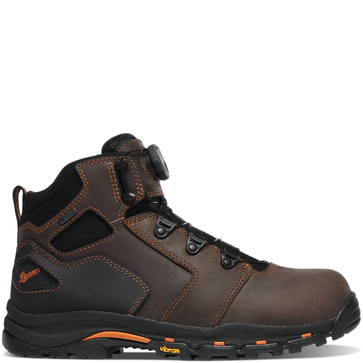 Danner Men's Vicious BOA 4.5 Composite Toe (NMT) #13800 Danner Men's Vicious BOA 4.5" Brown/Orange Composite Toe (NMT) #13800