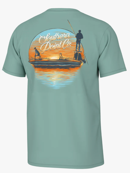 EMERALD COAST Southern Point Men's Skiff Skipper SS Tee #ST818