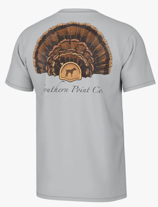 GREY Southern Point Youth Turkey Fan Mount SS Tee #YST835