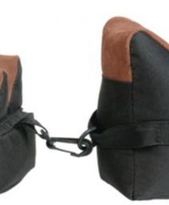 Outdoor Connection Two-Piece Bench Bags Fabric And Leather Black Filled #BRB2F-28213