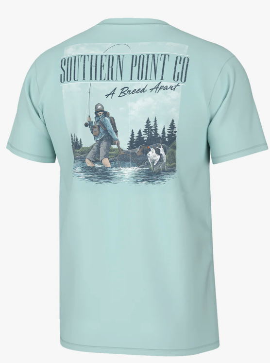 POOL WATER Southern Point Youth Fishing Buddy SS Tee #YST812