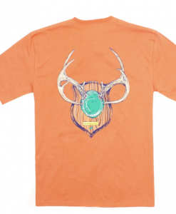 Properly Tied Boys SS Antler Mount Tee - Mango #LDG1157