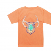 Properly Tied Toddler Boys SS Antler Mount Tee - Mango #LDG1157