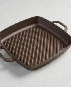 Smithey Ironware 12" Cast Iron Grill Pan