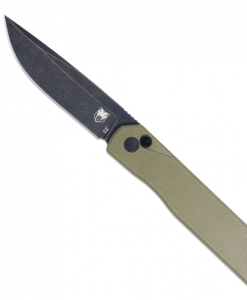 CobraTec Prowler G-10 Button Lock - OD Green #CTPLRODGBLDNS