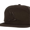 Roost 7 Panel Black Out 3D Puff Duck Hat #RH-R-83
