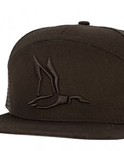 Roost 7 Panel Black Out 3D Puff Duck Hat #RH-R-83
