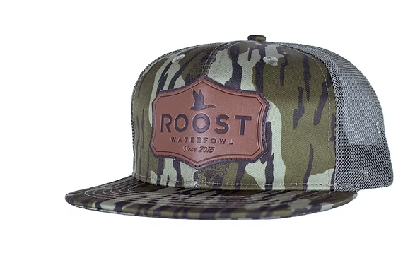Roost Bottomland Leather Shield Patch Hat Roost Bottomland Leather Shield Patch Hat