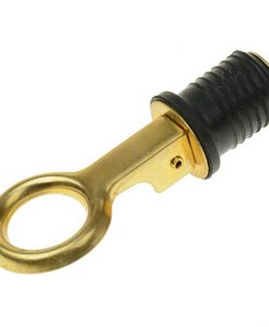 Shoreline Marine Brass Drain Plug Snap 1.25in - Brass #SL54843